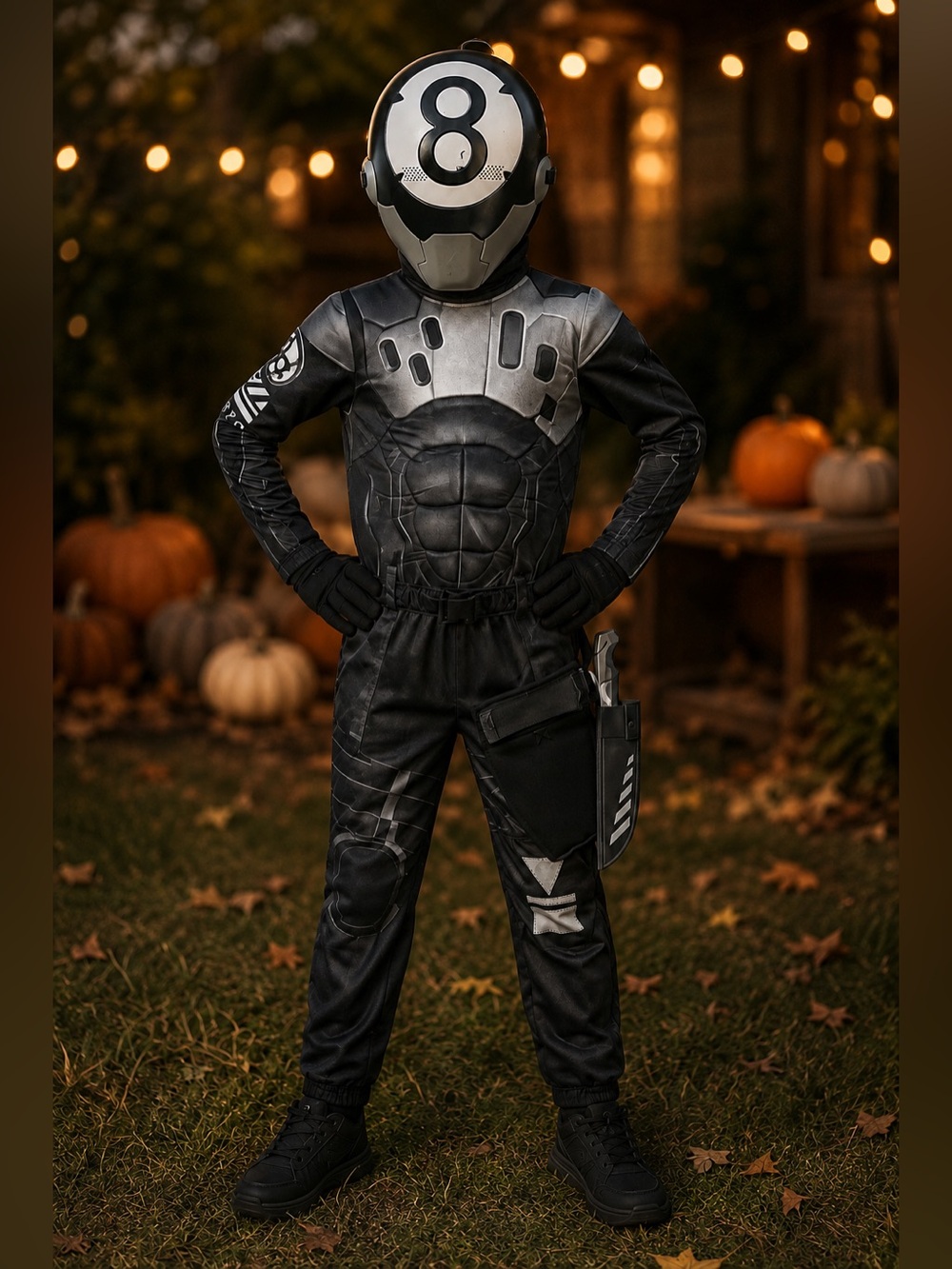 Fortnite 8-Ball Boys Halloween Costume Size Medium 8–10